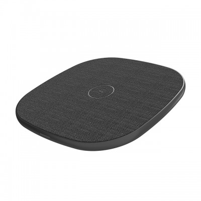 2020 Hot Amazon Item Mobile Phone Use Accessories Cloth like Leather TS09S Desktop Quick 15W Qi Wireless Charger